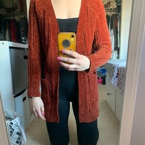 Rustic orange sweater